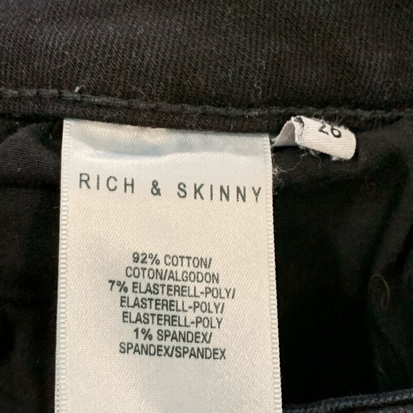 Rich & Skinny Brand Black Jeans - Picture 3 of 8